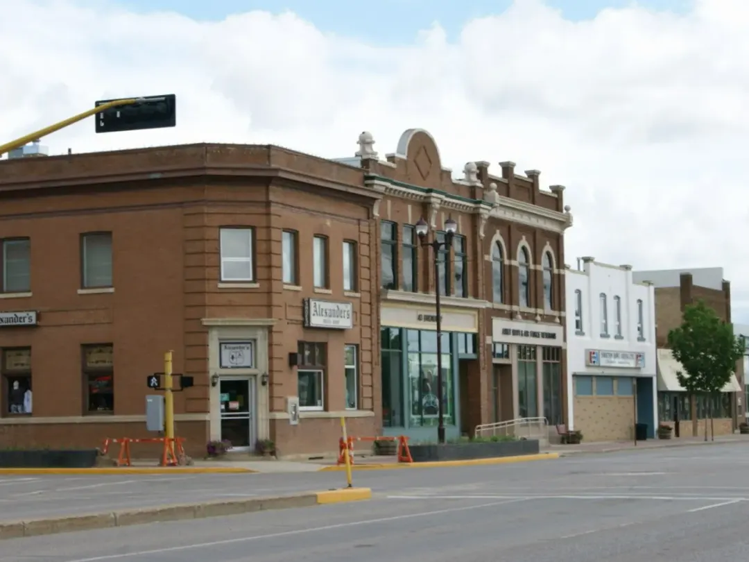 Yorkton, Saskatchewan storefronts on the main street